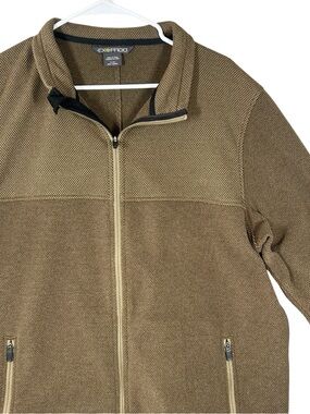 EXOFFICIO Vergio Fleece Jacket XL Men’s Brown Full Zip Outdoor Techwear
